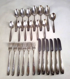 25 Teile Konvolut 1847 Roger Brothers Silberbesteck Edelstahl Besteck - Bild 1 von 12