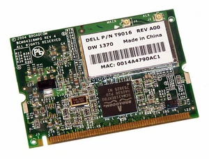Dell T9016 Wireless WLAN Mini PCI Card DW1370 BCM94318MPG WiFi 54Mbps 802.11g - Picture 1 of 2
