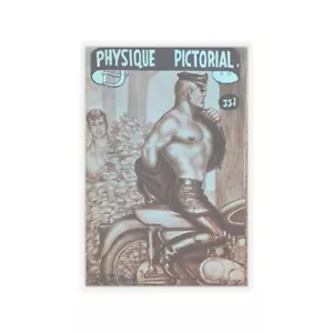 Physique Pictorial Cover Leather Biker Eden Kiss-Cut Sticker Gay - Picture 1 of 25