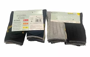 2X GoldToe Toddler Boys 6 Pairs Crew Socks Size 4T-5T - Picture 1 of 13