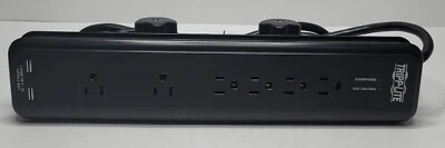 TRIPP LITE TLP606DMUSB Surge Protector Strip, 6 Outlet (Black ) with 2 USB ports - Image 1 of 2