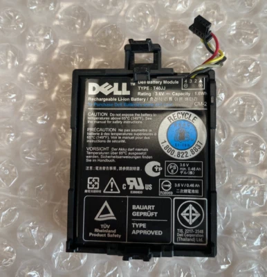 DELL T40JJ  1.6Wh 3.6V  Battery Module  - 070K80 - Image 1 of 4