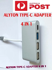 ALYTON 4-in-1 USB Type-C Hubs USB3.0 Adapters for Laptop, PC and Phones - Picture 1 of 5