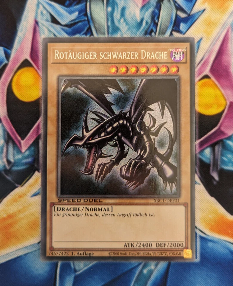 Yu-Gi-Oh! Rotäugiger schwarzer Drache SBC1-DEF01 Secret! Deutsch! TOP Speed Duel - Bild 1 von 1