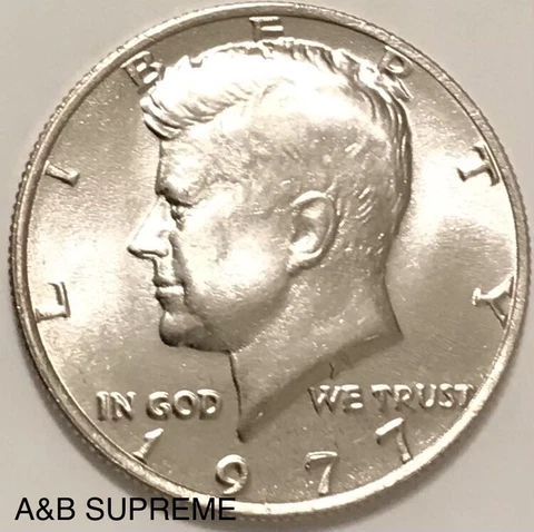 1977 Kennedy Half Dollar Gem Bu Uncirculated Cover