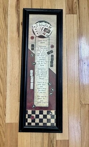 Linda Spivey Game Room Rules Wall Art Decor Picture Poker Night - Picture 1 of 10