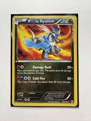 White Kyurem 102/149 Cracked Ice Holo Boundaries Crossed Pokemon TCG - Image 1 of 2