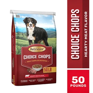 Retriever Choice Chops Adult Beef Recipe Dry Dog Food, 50 lb. Bag - Picture 1 of 8