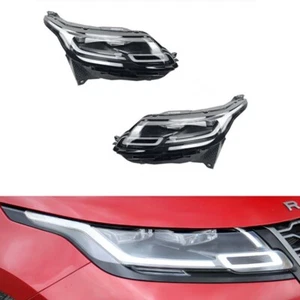 Pair Headlight Assembly For Land Rover Range Rover Velar 2015-2018 Front Lamp - Picture 1 of 13