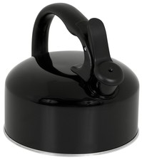 Coffee Kettle Tea Boil Hot Water Whistling Pot Stove Top Kitchen Steam Black New