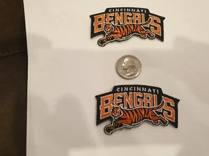 (2) CINCINNATI BENGALS IRON ON EMBROIDERED PATCHES 3X2" - Picture 1 of 1