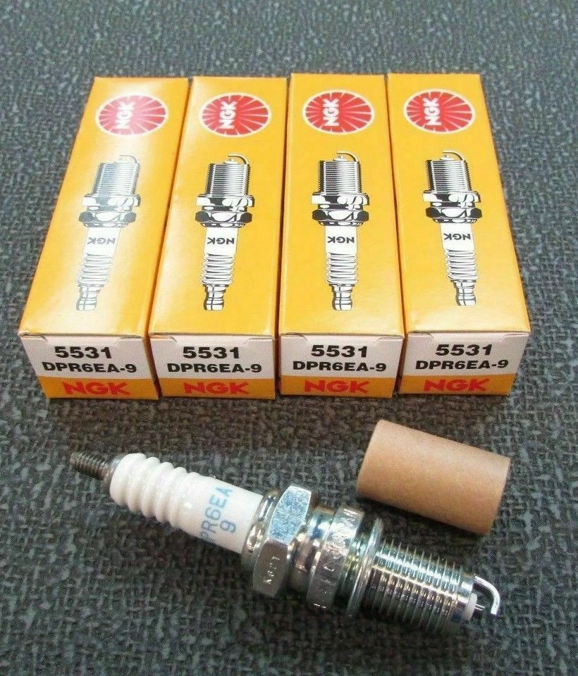 4 Bujías nuevas NGK DPR6EA-9 Honda Shadow Kawasaki Vulcan Triumph Thunderbird Foto 1 de 1