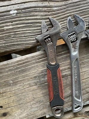 Lot Of 7 8” Husky Adjustable Wrenchs - Image 1 of 4
