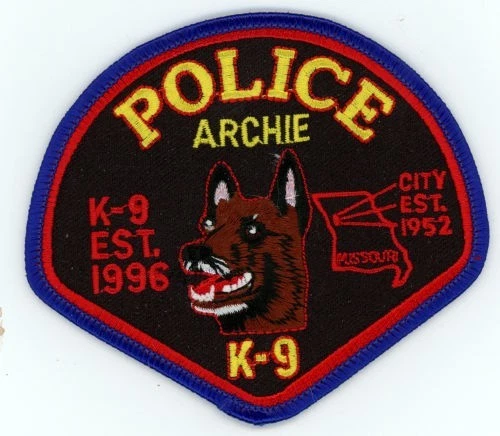 MISSOURI MO ARCHIE POLICE K-9 BONITO PARCHE DE HOMBRO SHERIFF Foto 1 de 1