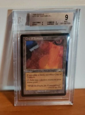City of Traitors Magic The Gathering MTG Exodus QUAD+ BGS 9 Mint 9/9/9/9.5 - Image 1 of 2