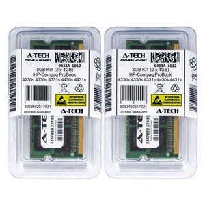 8GB KIT 2 x 4GB HP Compaq ProBook 4230s 4330s 4331s 4430s 4431s Ram Arbeitsspeicher - Bild 1 von 1