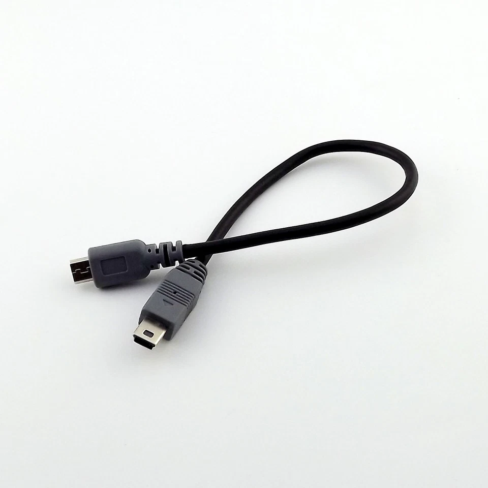 Mini USB B Male To Micro USB B Male 5 Pin OTG Converter Adapter Data Lead Cable - Image 1 of 4