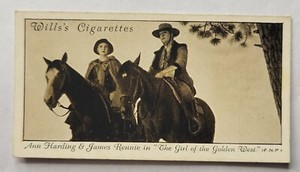1931 Wills #40.Ann Harding & James Rennie "The Girl of the Golden West" (C)