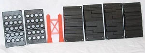 Vintage Remco Mighty Mike ramp track obstacle pieces parts black orange - Picture 1 of 1