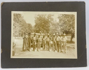 Fotografia vintage - Lavoratori stradali anni '20 - Stampa gelatina argento - Foto 1 di 2