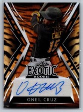 2023 Leaf Exotic Multi-Sport Young Stars Auto RC Rookie /5 #BA-OC1 ONeil Cruz