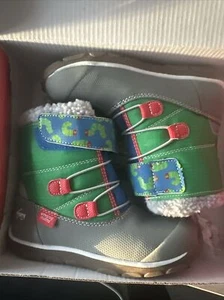 SEE KAI RUN Kids Boots Hungry Caterpillars Size 13 Rain Snow Cute NEW WITH BOX - Picture 1 of 11