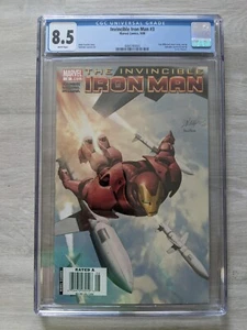 NewsStand Invincible Iron Man 3...9/08 CGC 8.5 Rare issue Larroca art - Bild 1 von 2