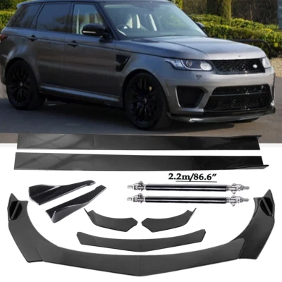 For Land Rover Range Rover Front Bumper Lip Splitter Spoiler Rear Lip Strut Rod Foto 1 de 4