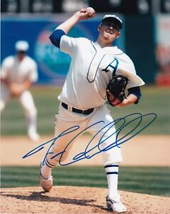 TREVOR CAHILL   OAKLAND  A'S   ACTION SIGNED 8x10