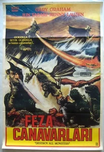 Destroy All Monsters Original Turkish 1-sheet poster (1968) - Ishirô Honda - Picture 1 of 4