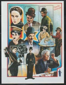 ANTIGUA & BARBUDA 1997 DEATH ANNIVERSARY CHARLIE CHAPLIN SS MNH - ANT533 - Picture 1 of 1