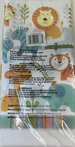 Happy Jungle Plastic Banquet Tablecloth 54" x 102" Jungle Tableware Supplies - Picture 1 of 2