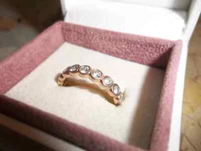 Genuine Pandora Rose Gold Alluring Brilliant Eternity Ring 180942CZ Size 56 - Image 1 of 3