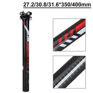 3K Carbon Fiber MTB Rennrad Sattelstütze Fahrrad Sattelstütze 27,2/30,8/31,6MM - Bild 1 von 10