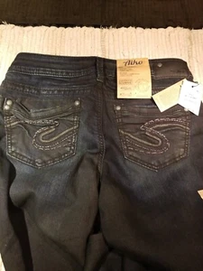 Silver Jeans Aiko fit Skinny leg Mid Rise Tag Size W 26 L 29 NWT - Picture 1 of 5