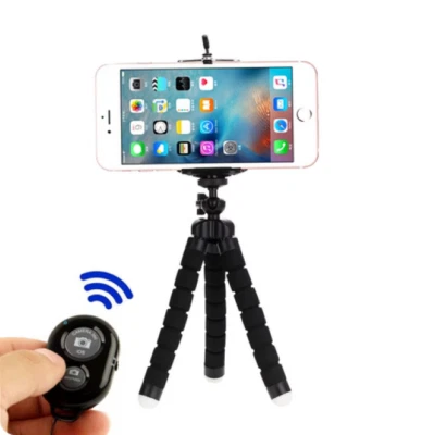 Adjustable Tripods For IPhone Camera Holder Clip Smartphone Monopod Tripe Stand - Image 1 of 4