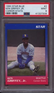 1990 Star National Promo 2 Blue Ken Griffey Jr. PSA 9 Mint - Bild 1 von 2