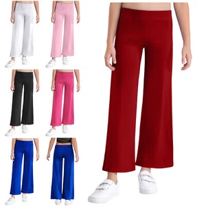 Kid Girl's Toursers Dance Tracksuit Lyrical Sweatpants Summer Pants Straight - Picture 1 of 48