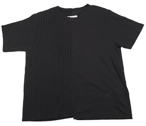 $545 MM6 Maison Margiela Black Short Sleeve Crewneck Wool Sweater Mens Medium - Picture 1 of 8