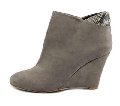 Nuevos botines Thalia Sodi para mujer, cuñas, talla 6,5, gris claro, cremallera Foto 1 de 4