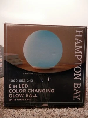 Hampton Bay 8 pulgadas Lámpara de bola LED brillante que cambia de color Foto 1 de 3