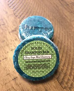 Solid Shampoo Bar - Clary sage Mint Rosemary - Picture 1 of 4