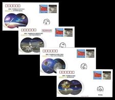 CHINA 2013  FDC x 4 Space Success of Lunar Exploration Mission of Chang'e  Stamp