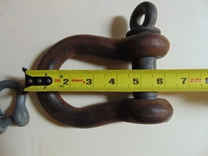 BTC 1" Screw Pin Anchor Shackle 8-1/2" Ton, Clevis Shackle Lifting, Pre-Owned - Picture 1 of 5