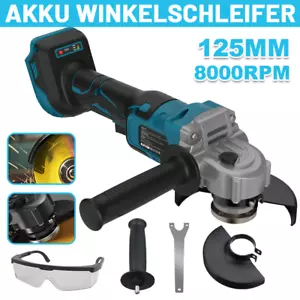 125mm Winkelschleifer Akku Trennschleifer Schleifmaschine Flex Für Makita 18V - Bild 1 von 14