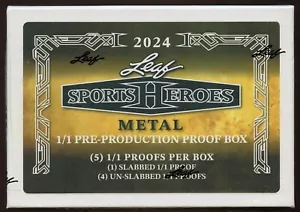 2024 Leaf Sports Heroes Metal Factory Sealed Pre-Production Proof Box 1/1 - Picture 1 of 1