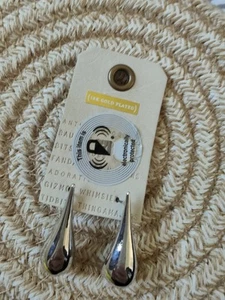 Anthropologie Jewellery Earings Womens 18K Gold Plated Silver Drop New With Tag - Picture 1 of 10