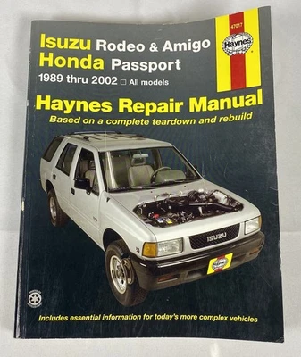 Isuzu Rodeo & Amigo Honda Passport 1989 thru 2002 | Haynes Repair Service Manual - Image 1 of 4