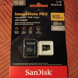 Sandisk ImageMate PRO 512GB microSDXC UHS-1 Card With Adapter*BRAND NEW* - Photo 1 sur 1