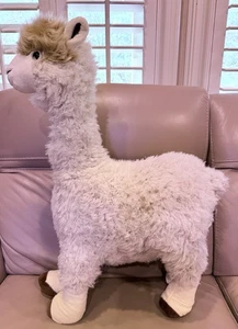 "Felpa de alpaca llama realista XL 27"" grande Jumbo difuso Walmart" - Imagen 1 de 15